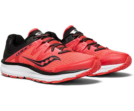 Кроссовки женские Saucony Guide ISO ViZiRed/Black - Фото 5 большая