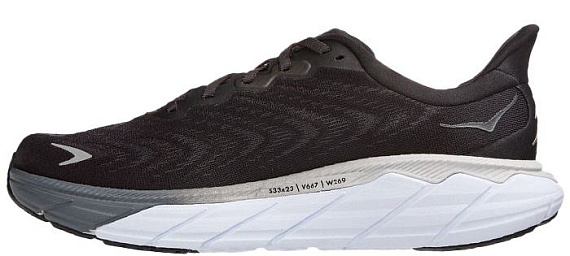 Кроссовки женские Hoka Arahi 6 Wide Black/White - Фото 4 большая