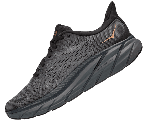 Кроссовки женские Hoka Clifton 8 Anthracite/Copper - Фото 3 большая