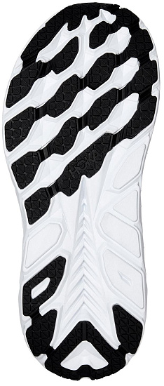 Кроссовки женские Hoka Clifton 8 Black/White - Фото 4 большая