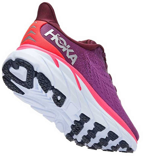 Кроссовки женские Hoka Clifton 8 Grape Wine/Beautyberry - Фото 2 большая