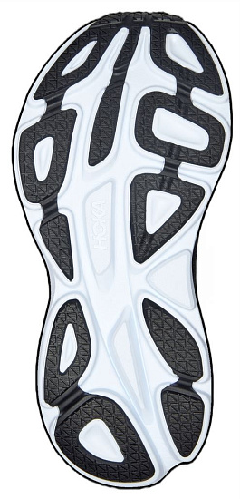 Кроссовки женские Hoka Bondi 8 Black/White - Фото 6 большая