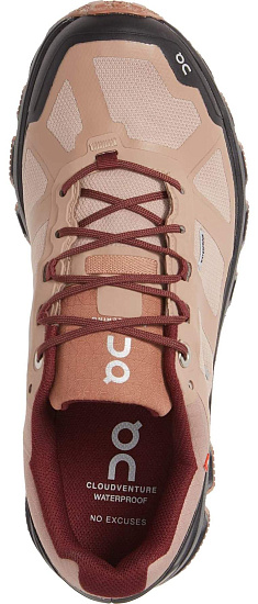 Кроссовки женские On Cloudventure Waterproof Rosebrown/Mulberry - Фото 4 большая