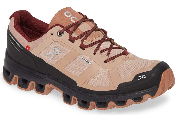Кроссовки женские On Cloudventure Waterproof Rosebrown/Mulberry - Фото 7 большая