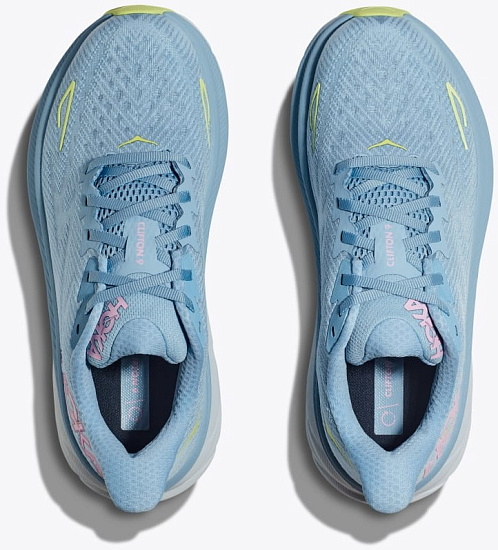 Кроссовки женские Hoka Clifton 9 Blue/Pink - Фото 2 большая