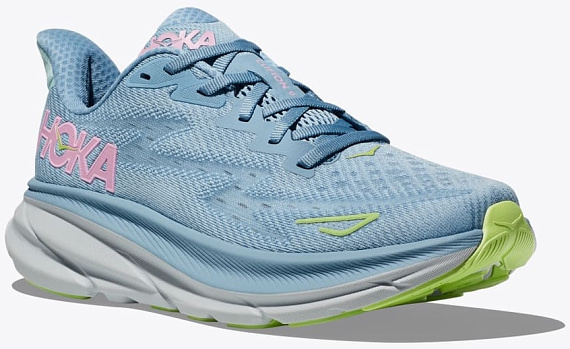 Кроссовки женские Hoka Clifton 9 Blue/Pink - Фото 6 большая