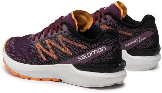 Кроссовки женские Salomon Sonic 5 Balance Grape Wine/B - Фото 3 большая