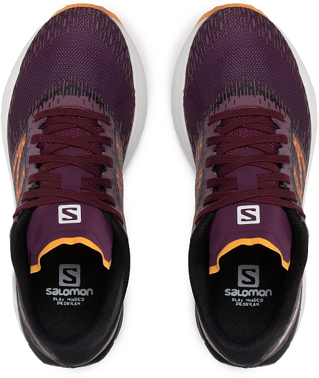 Кроссовки женские Salomon Sonic 5 Balance Grape Wine/B - Фото 4 большая
