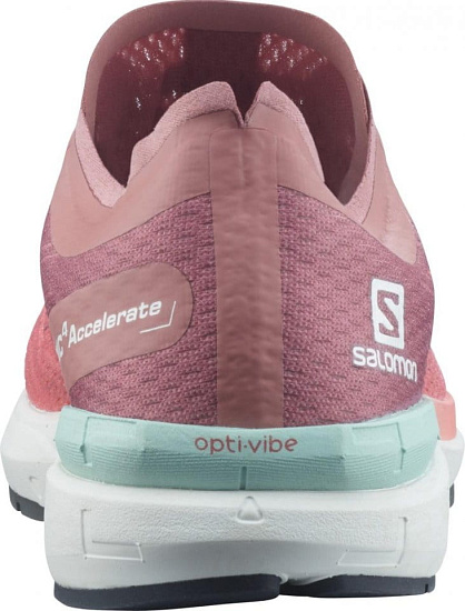 Кроссовки женские Salomon Sonic 4 Accelerate Persimon/White/Brick Dust - Фото 5 большая