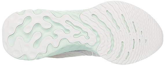Кроссовки женские Nike React Infinity Run Flyknit 2 Platinum Tint/Barely Green/Metallic Silver/White - Фото 4 большая