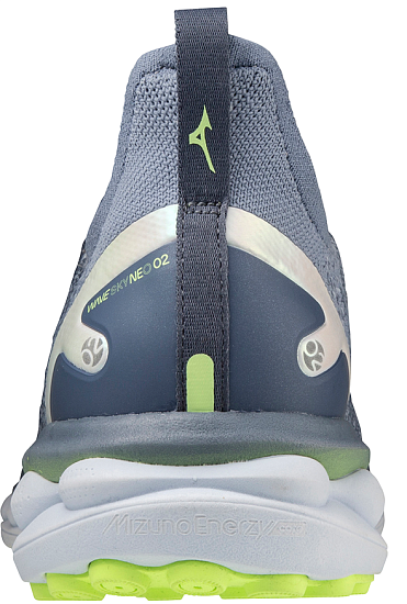 Кроссовки женские Mizuno Wave Sky Neo 2 сер-гол/св.гол/син. - Фото 4 большая