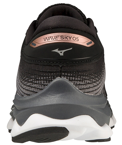 Кроссовки женские Mizuno Wave Sky 5 чер/роз-крас/сер-син. - Фото 4 большая