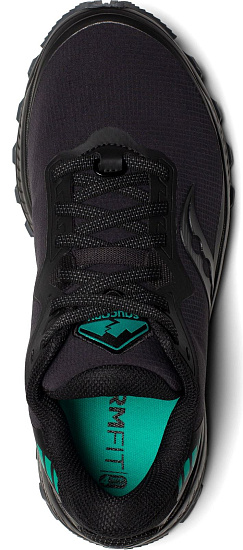 Кроссовки женские Saucony Peregrine ICE+ Black/Jade - Фото 3 большая