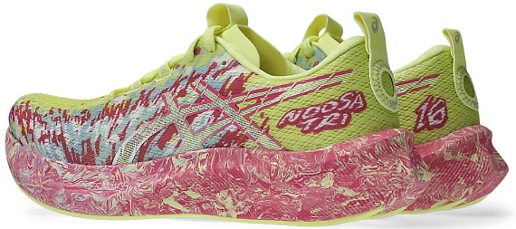 Кроссовки женские ASICS Noosa Tri 16 Lucid Yellow/Bright Rose - Фото 3 большая