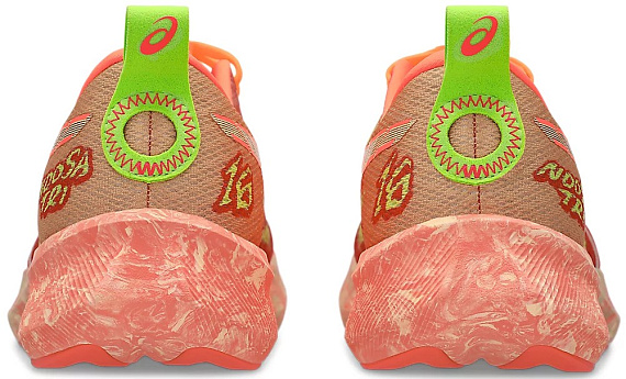 Кроссовки женские ASICS Noosa Tri 16 Orange Glow/Flash Red - Фото 5 большая