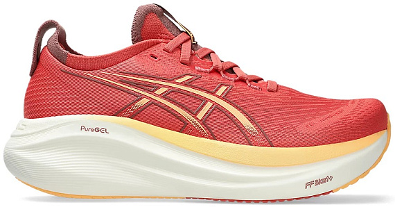 Кроссовки женские ASICS Gel-Nimbus 27 Dark Pink Clay/Orange Glow - Фото 1 большая