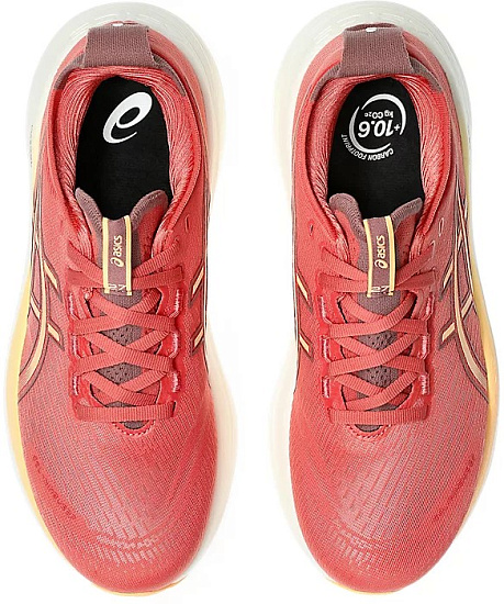 Кроссовки женские ASICS Gel-Nimbus 27 Dark Pink Clay/Orange Glow - Фото 6 большая
