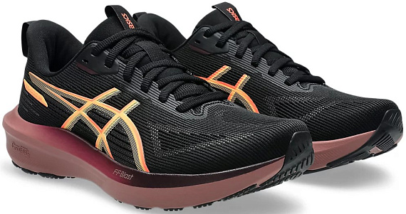 Кроссовки женские ASICS Gt-1000 14 Black/Vivid Coral - Фото 2 большая