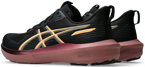 Кроссовки женские ASICS Gt-1000 14 Black/Vivid Coral - Фото 3 большая