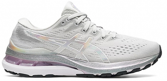 Кроссовки женские ASICS Gel-Kayano 28 Platinum Glacier Grey/White - Фото 1 большая