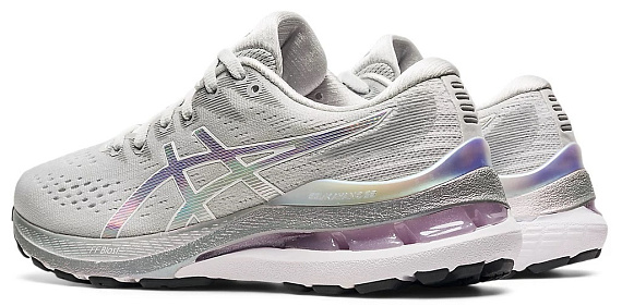 Кроссовки женские ASICS Gel-Kayano 28 Platinum Glacier Grey/White - Фото 3 большая