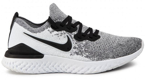 Кроссовки женские Nike Epic React Flyknit 2 White/Grey - Фото 2 большая