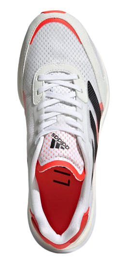 Кроссовки женские Adidas Adizero Boston 10 White/Core Black/Solar Red - Фото 2 большая