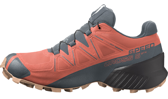 Кроссовки женские Salomon Speedcross 5 Gtx Persimon/Ph - Фото 4 большая