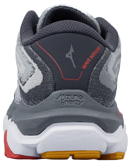 Кроссовки женские Mizuno Wave Horizon 7 Gray Mist/White/Hot Coral - Фото 3 большая