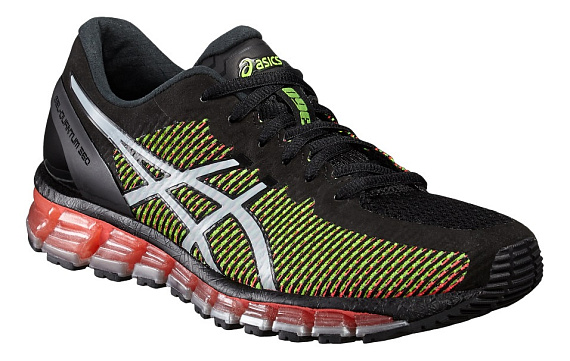 Кроссовки женские ASICS Gel Quantum 360 Черный/Красный/Зеленый - Фото 1 большая