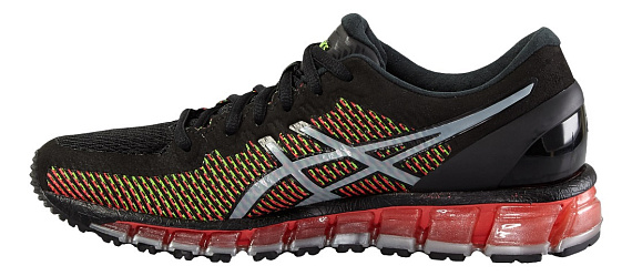 Кроссовки женские ASICS Gel Quantum 360 Черный/Красный/Зеленый - Фото 2 большая