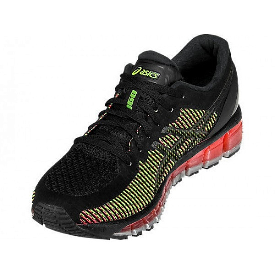 Кроссовки женские ASICS Gel Quantum 360 Черный/Красный/Зеленый - Фото 5 большая