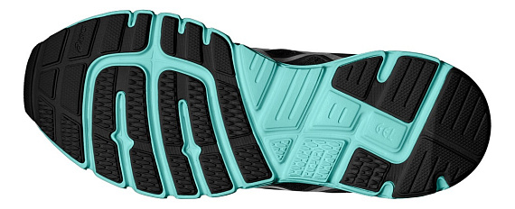 Кроссовки женские ASICS Gel-Zaraca 5 Черный/Серебристо- серый/Зеленый - Фото 2 большая