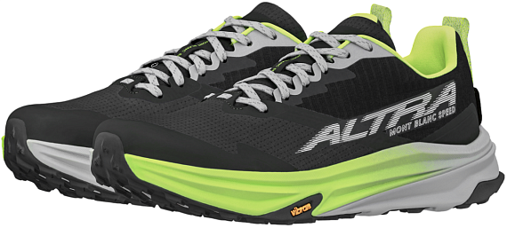Кроссовки женские Altra Mont Blanc Speed Black/Lime - Фото 4 большая