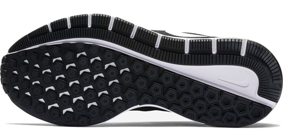Кроссовки женские Nike Air Zoom Structure 22 Black/White-Gridiron - Фото 2 большая