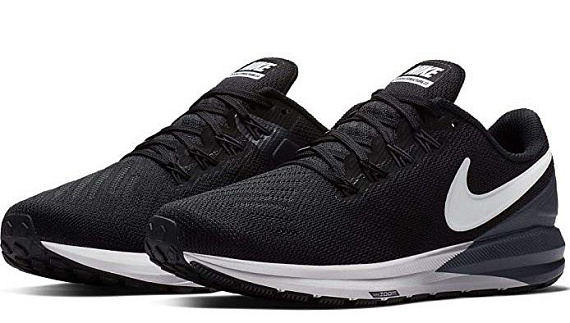 Кроссовки женские Nike Air Zoom Structure 22 Black/White-Gridiron - Фото 6 большая