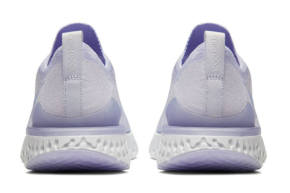 Кроссовки женские Nike Epic React Flyknit 2 Lavender Mist/Lavender Mist-Vast Grey - Фото 3 большая