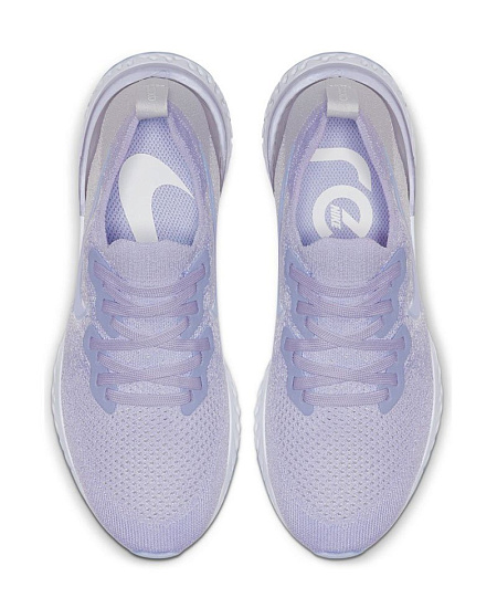 Кроссовки женские Nike Epic React Flyknit 2 Lavender Mist/Lavender Mist-Vast Grey - Фото 6 большая