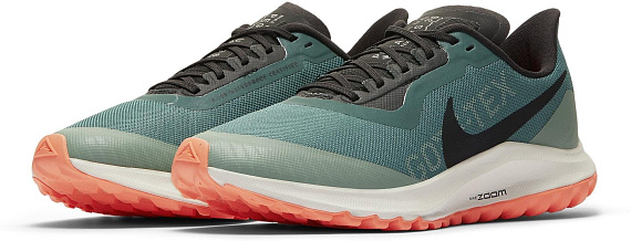 Кроссовки женские Nike Zoom Pegasus 36 Trail GTX Bicoastal/Off Noir/Silver Pine - Фото 7 большая