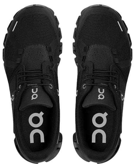 Кроссовки женские On Cloud 5 All Black - Фото 2 большая