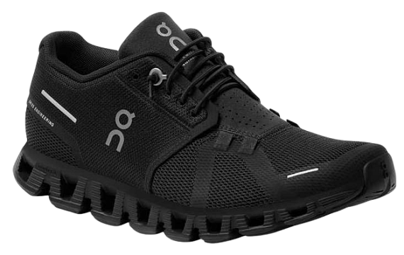 Кроссовки женские On Cloud 5 All Black - Фото 6 большая