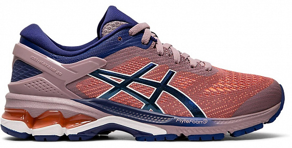Кроссовки женские ASICS Gel-Kayano 26 Violet Blush/Dive Blue - Фото 1 большая