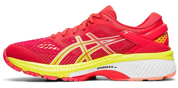 Кроссовки женские ASICS Gel-Kayano 26 Laser Pink/Sour Yuzu - Фото 4 большая