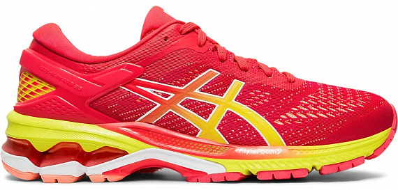Кроссовки женские ASICS Gel-Kayano 26 Laser Pink/Sour Yuzu - Фото 1 большая
