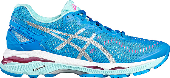 Кроссовки женские ASICS Gel-Kayano 23 Голубой/Серебристый/Белый - Фото 1 большая