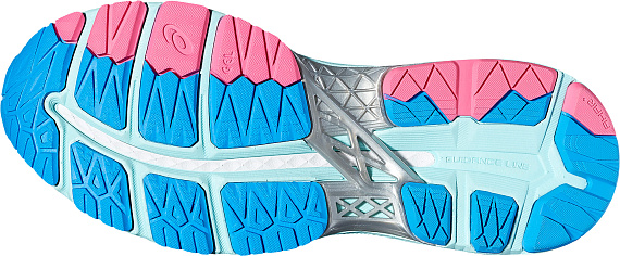Кроссовки женские ASICS Gel-Kayano 23 Голубой/Серебристый/Белый - Фото 3 большая