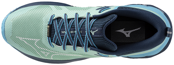 Кроссовки женские Mizuno Wave Ibuki 4 Gtx Dusty Jade Green/Nimbus Cloud/River Blue - Фото 4 большая