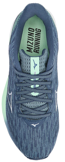 Кроссовки женские Mizuno Wave Rider 28 Citadel/White/Neo Mint - Фото 3 большая