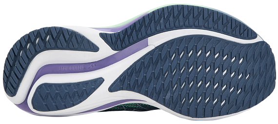 Кроссовки женские Mizuno Wave Rider 28 Citadel/White/Neo Mint - Фото 4 большая
