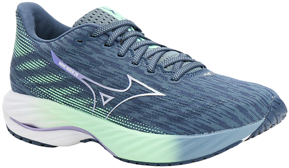 Кроссовки женские Mizuno Wave Rider 28 Citadel/White/Neo Mint - Фото 6 большая